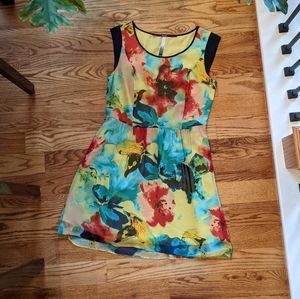 Bright Floral Lined Dress
